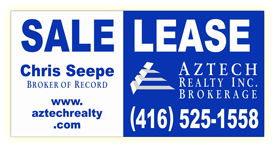 Aztech Realty 4'x8' street - signage